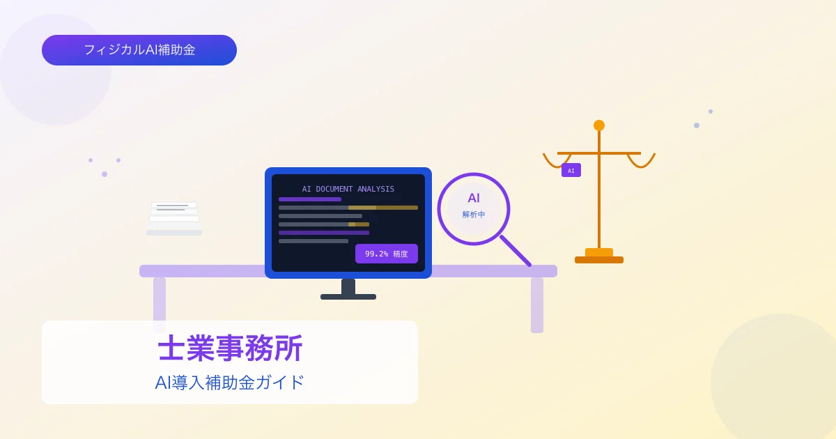 【2026年版】士業事務所のAI導入補助金 完全ガイド